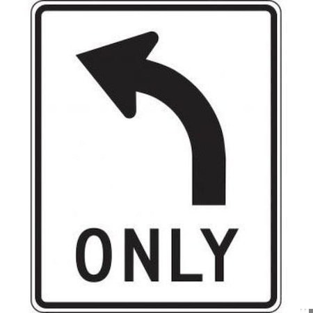 Accuform LANE GUIDANCE SIGN LEFT TURN ONLY FRR035DP FRR035DP